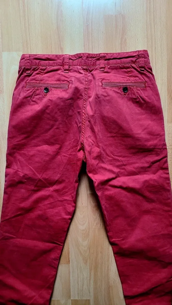 Pantalon chino rouge Tommy Hilfiger W30 L34 - photo numéro 3