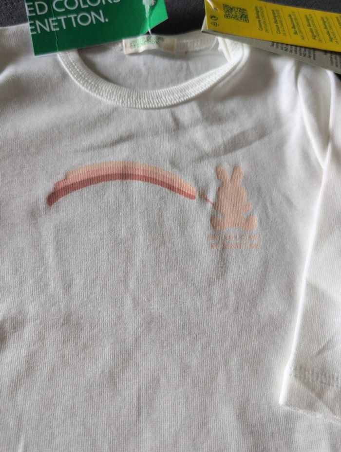 T-shirt manches longues 1/3 mois United colors of benetton - photo numéro 2
