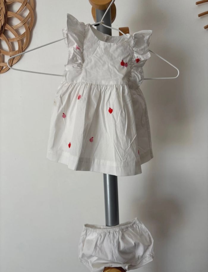 Ensemble Jacadi 3M robe+bloomer