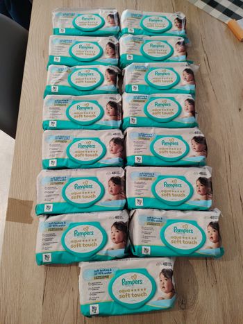 Lingettes pampers aqua soft touch