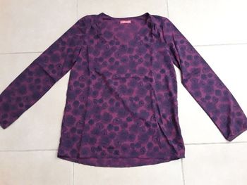 Blouse fluide violette 40 TISSAIA TBE