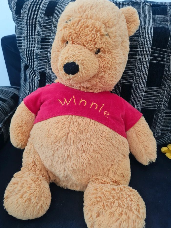 Winnie 60 cm - disneyland paris - poil long comme neuf - photo numéro 2