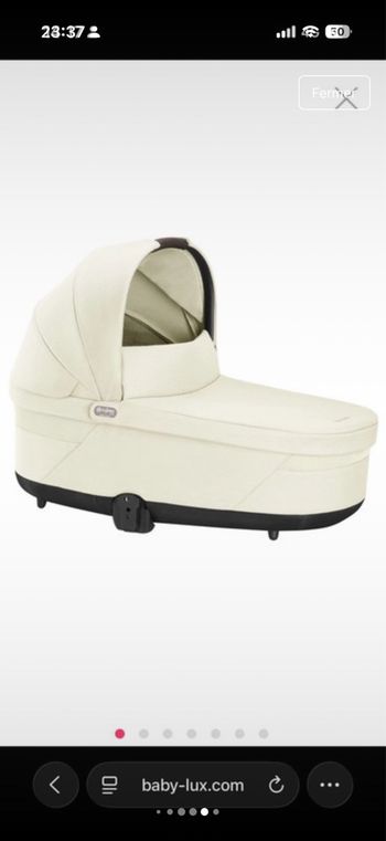 🌟 Nacelle Cybex Balios S Lux 2 / Talos S Lux 2 – Coloris Beige 🌟