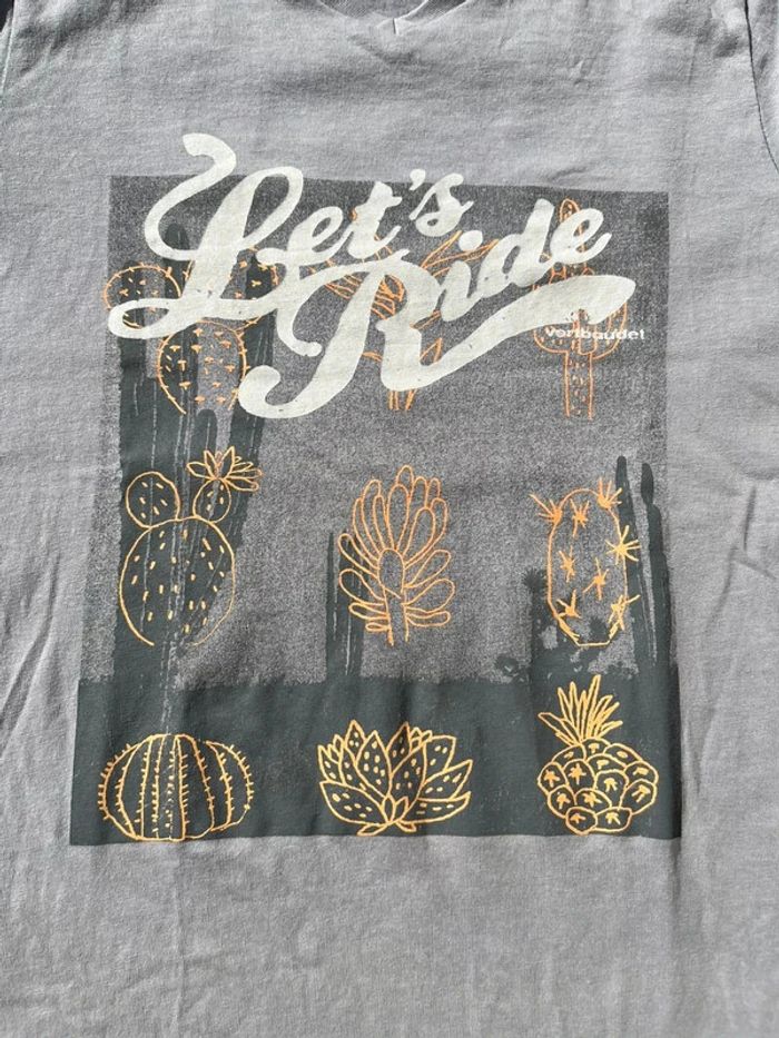 T shirt col v Verbaudet 8 ans gris - photo numéro 4