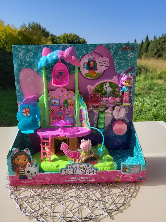 Set de jeu Gabby's Dollhouse Kitty Fairy's Garden Treehouse