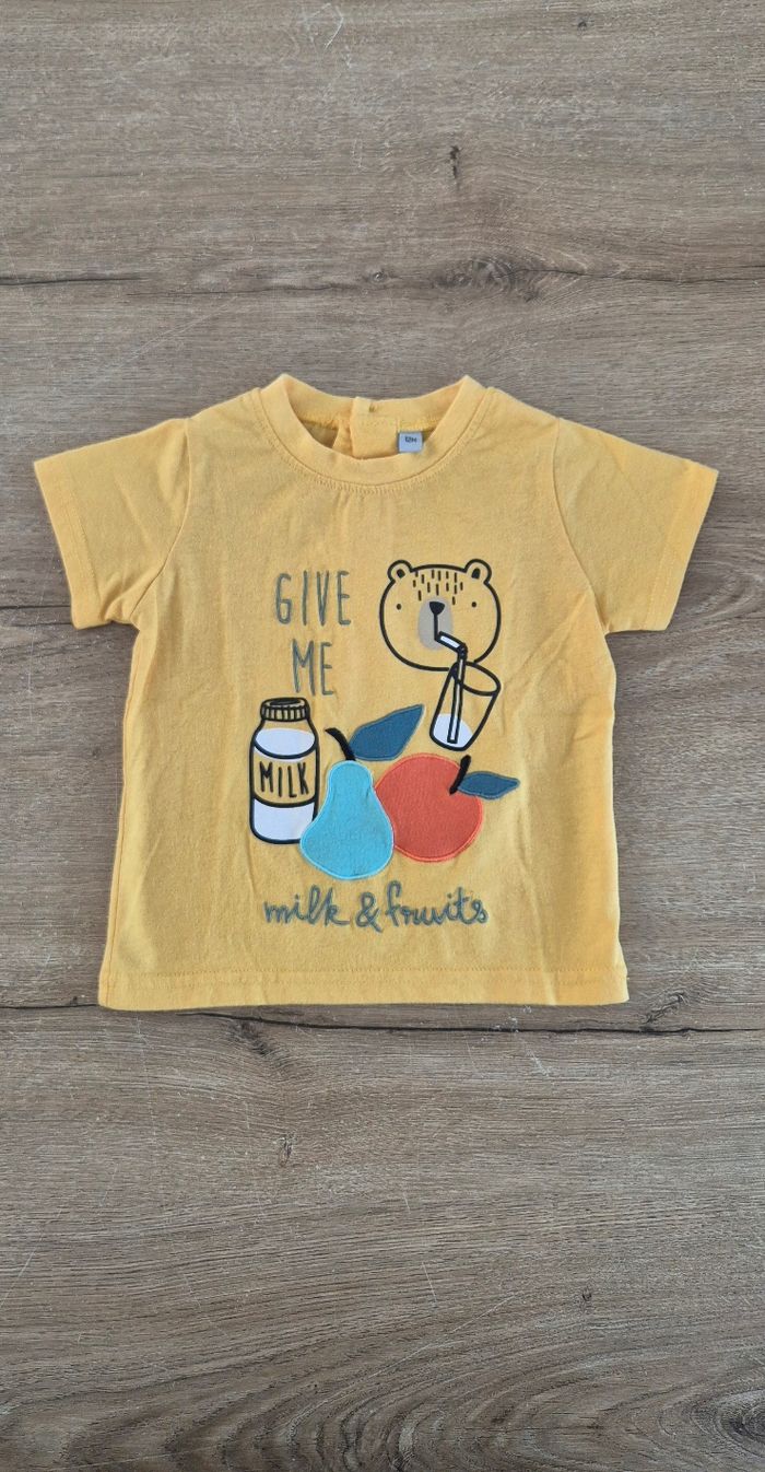 Lot t-shirts MC 12 mois - photo numéro 5