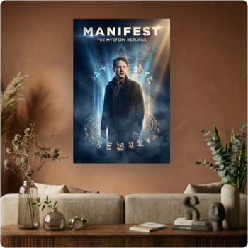 Affiche série "Manifest" mystère avion science-fiction poster déco murale A3 Sans cadre