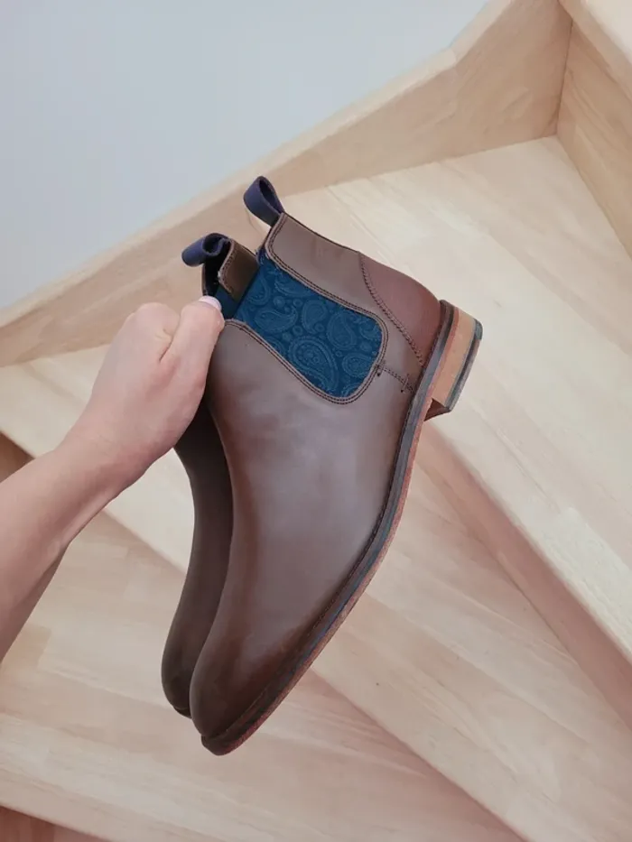 Bottines Chelsea homme en cuir Ted Baker 42 - photo numéro 4