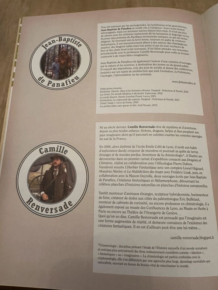 Deyrolle Les Histoires vraies des Créatures Fantastiques Plume de Carotte - photo numéro 13