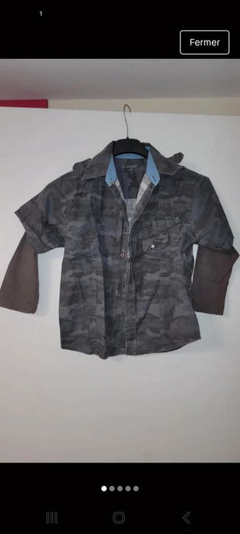 Chemise manche longue garçon 6 ans