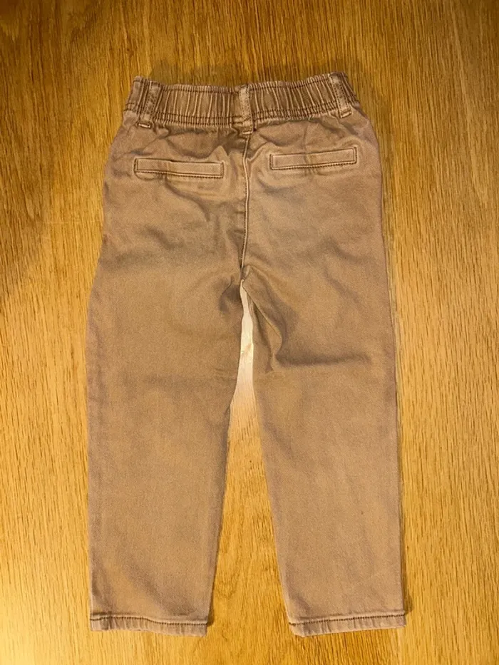 Pantalon camel toile coton - photo numéro 2
