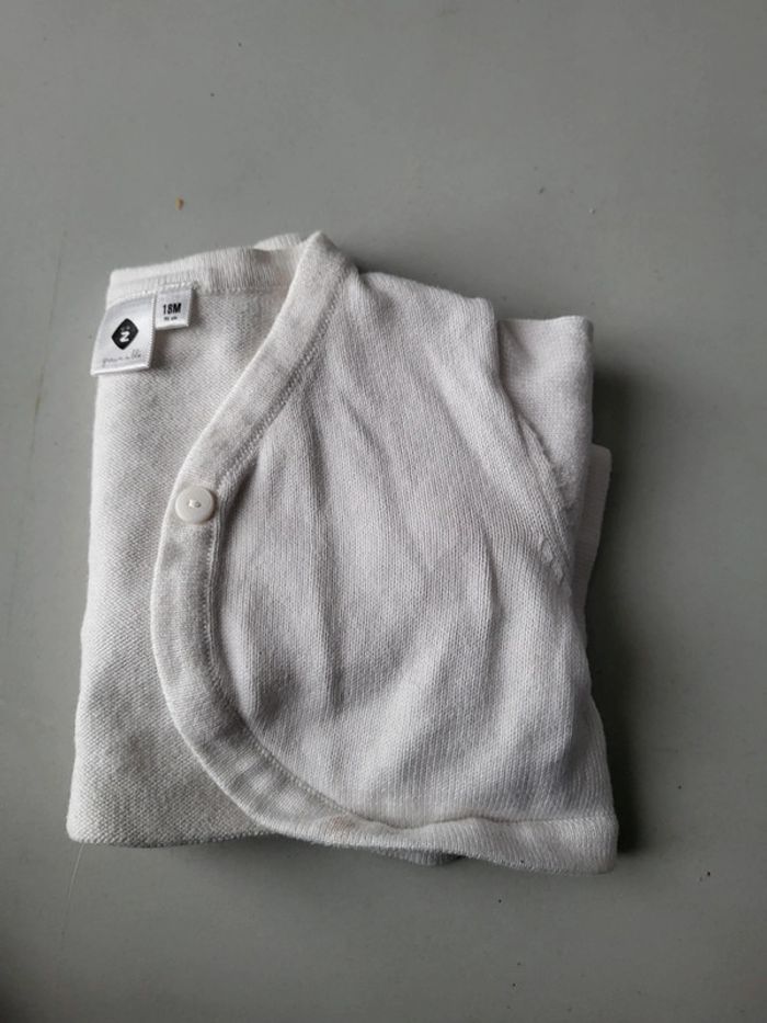 Gilet bolero blanc 18 mois - photo numéro 2