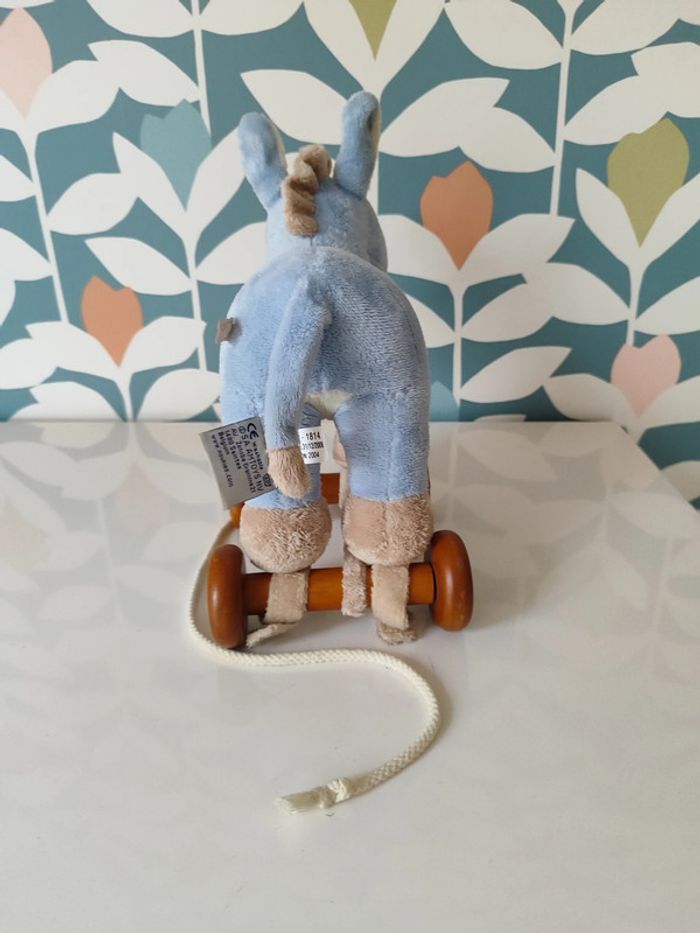 Peluche doudou cheval à roulettes noukie's - photo numéro 2