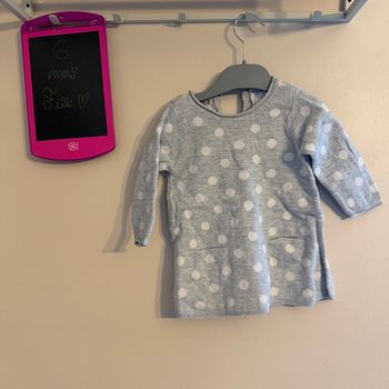 Jolie robe pull en mailles - T6mois - Obaïbi