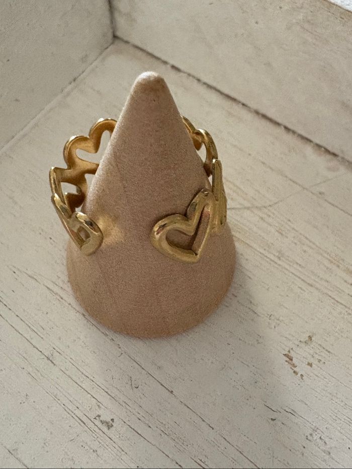 Bague dorée acier inoxydable - photo numéro 4