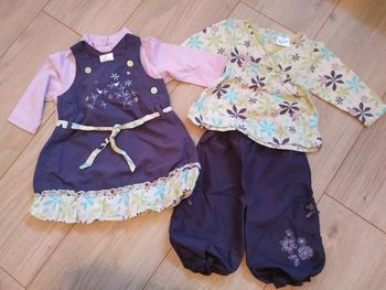 2 ensembles fille 6 mois