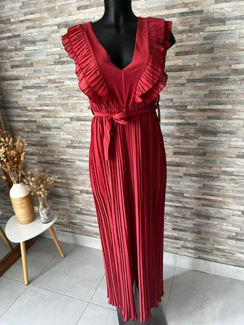 Combinaison rose bordeaux