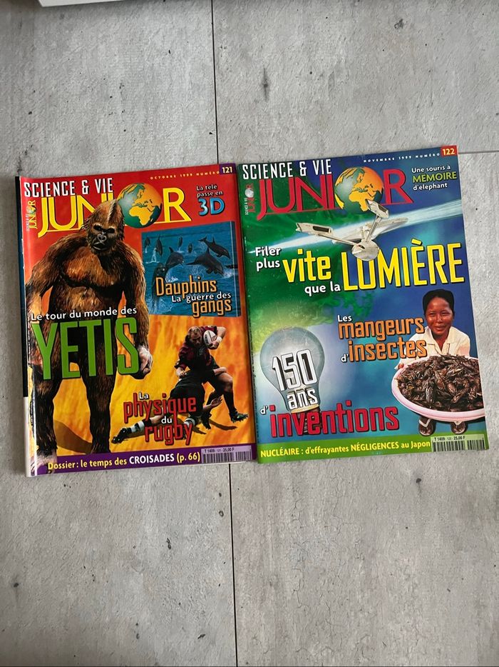 Science et Vie junior 121 et 122