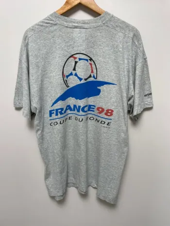 T-shirt vintage football France 98 Coupe du Monde 1998 taille XL fabriqué en Europe 🇪🇺