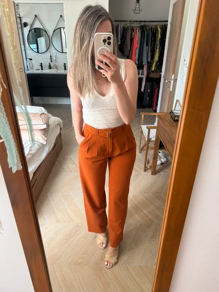 Pantalon à pince Zara - photo numéro 2