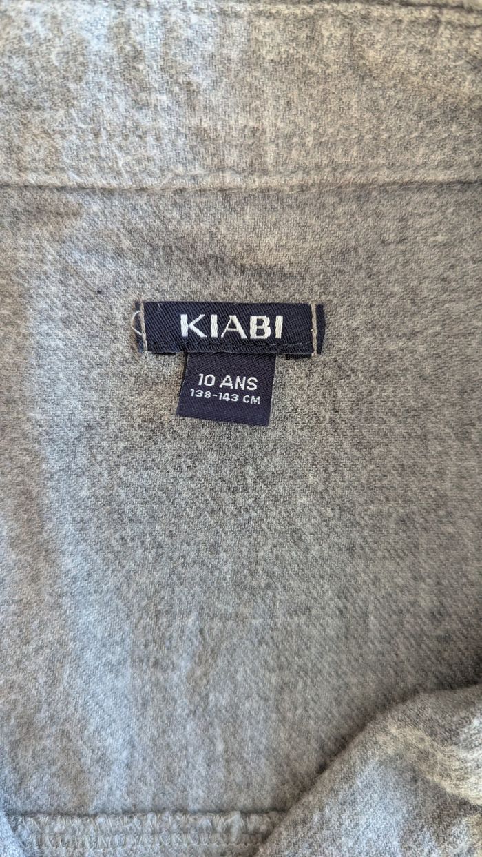 Lot de 2 chemises gris, blanc garçon 10 ans - photo numéro 5