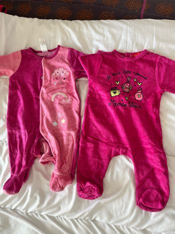 Pyjamas velours 3 mois