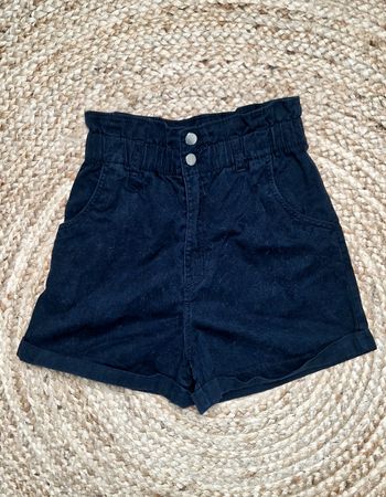 Short noir en denim H&M