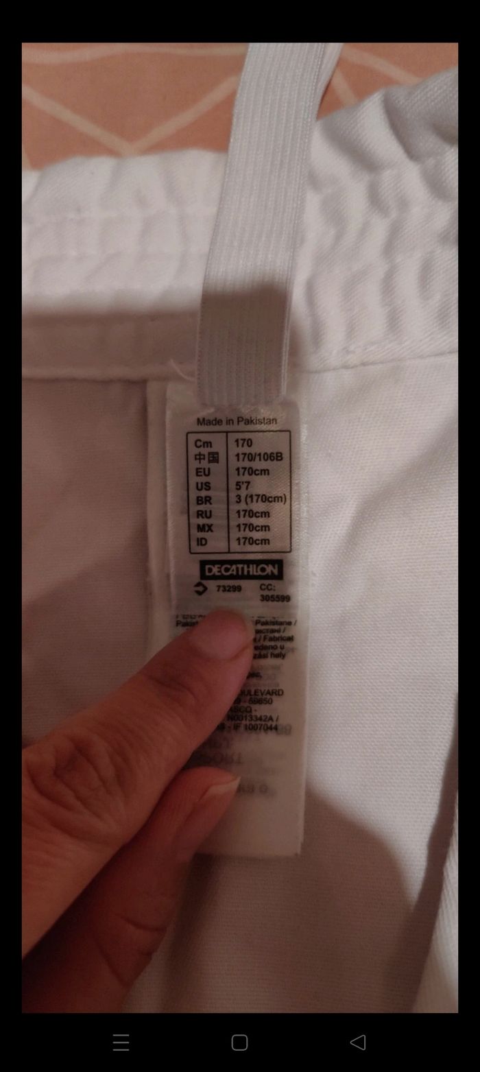 Tenue Karaté - photo numéro 2