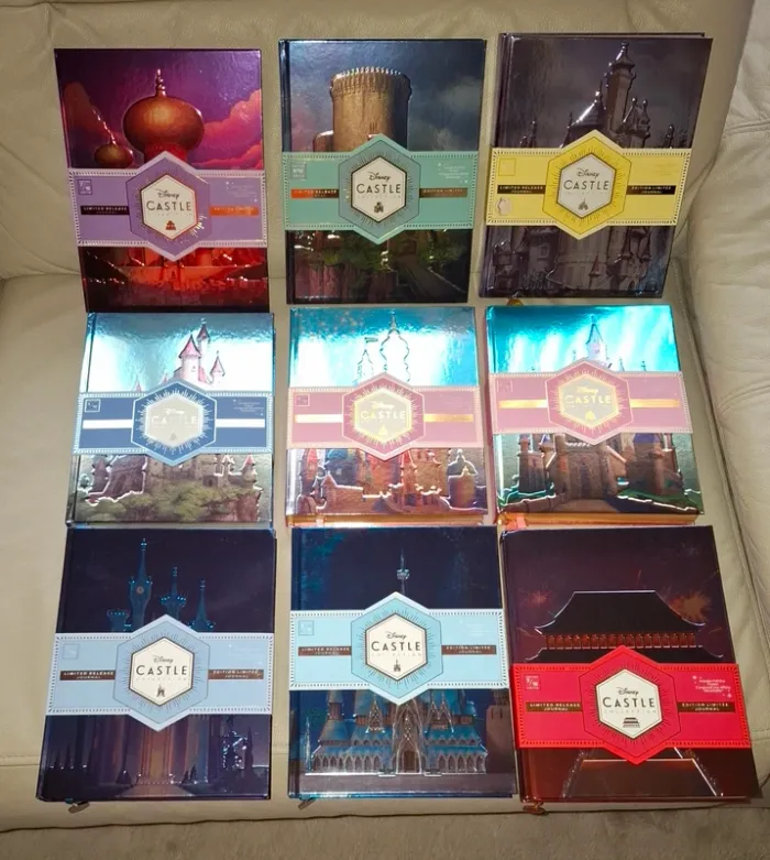 Lot de carnets livres cahiers castle collection disney princesse - photo numéro 2