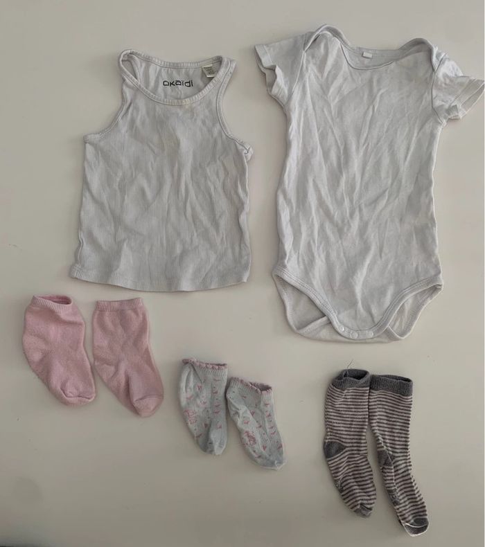 Lot 5 pièces sous-vêtements 24 mois