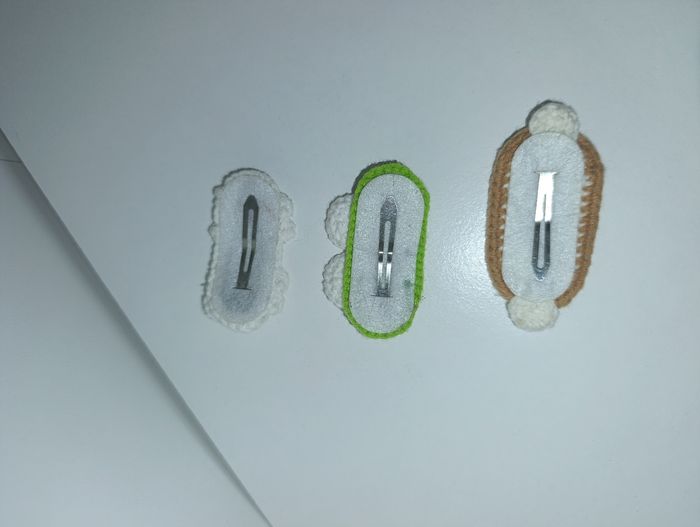 Lot de 3 barrettes crochet - photo numéro 2