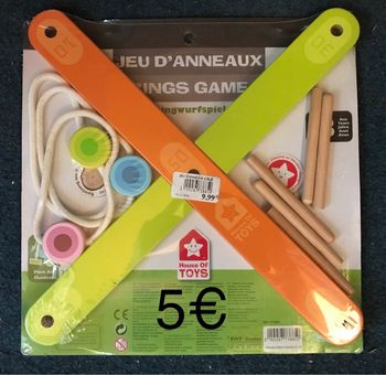 Jeu d’anneaux en bois