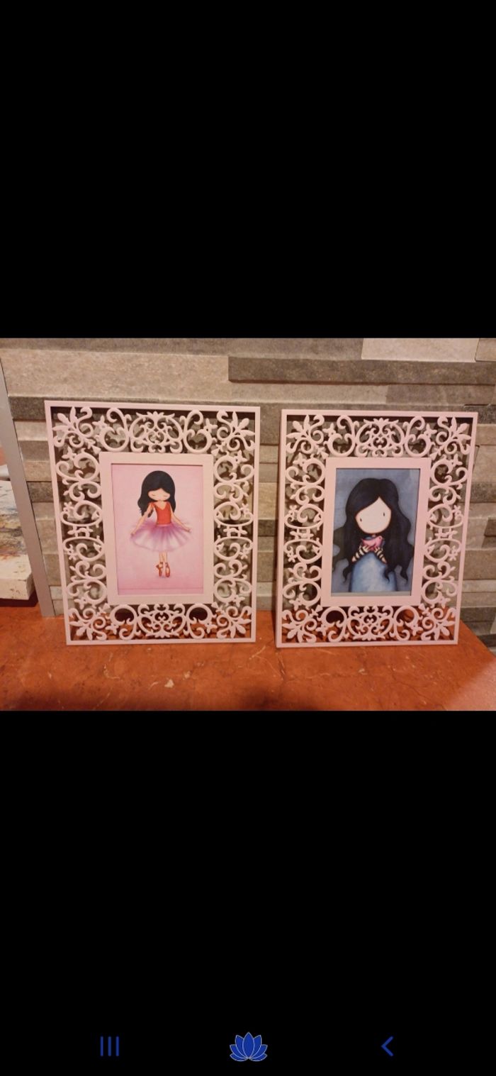 Lot de 2 cadres photos