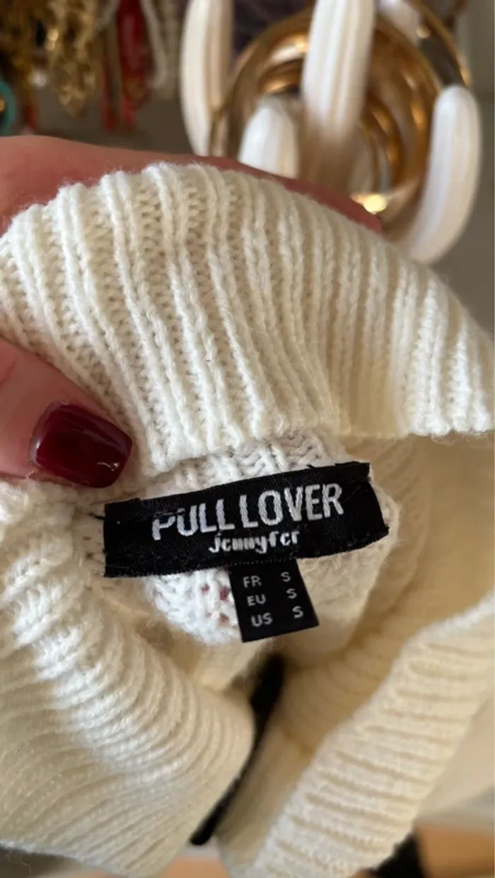Gros pull en maille avec col roulé - photo numéro 4