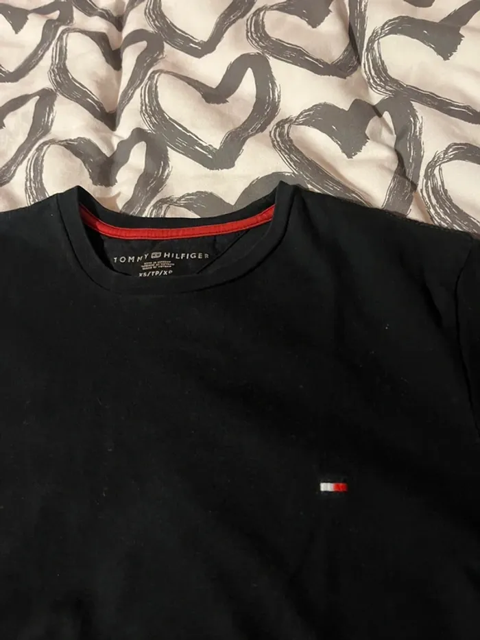 tee shirt noir tommy hilfiger - photo numéro 5
