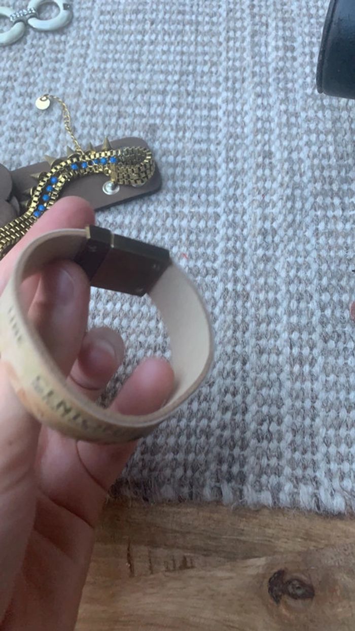 Lot de 4 bracelet thème marron beige adulte - photo numéro 11