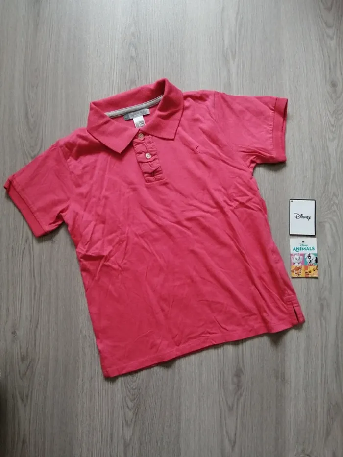 Tee-shirt Polo rose avec détails aux manches / domyos / (8ans)