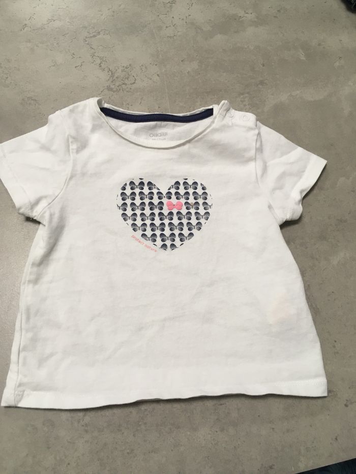 Teeshirt été manches courtes bebe 9 mois - photo numéro 4