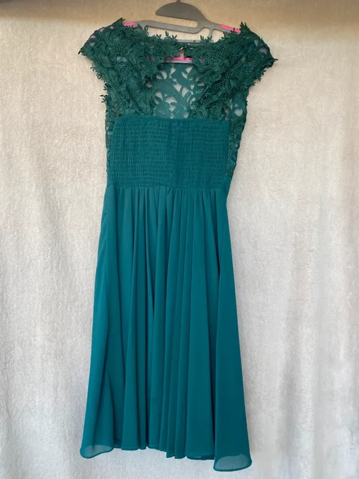 Robe de cérémonie vert sapin - photo numéro 6