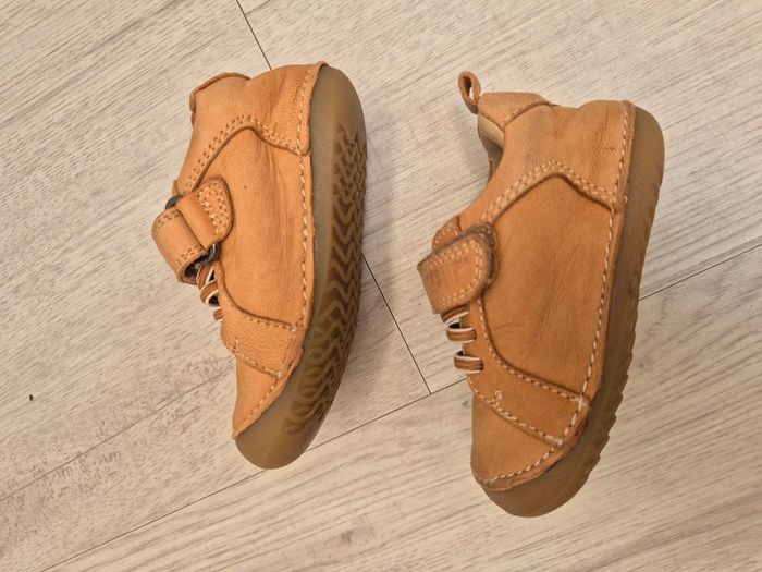 Chaussure chaussons très souple en cuir ideal premier pas - photo numéro 5