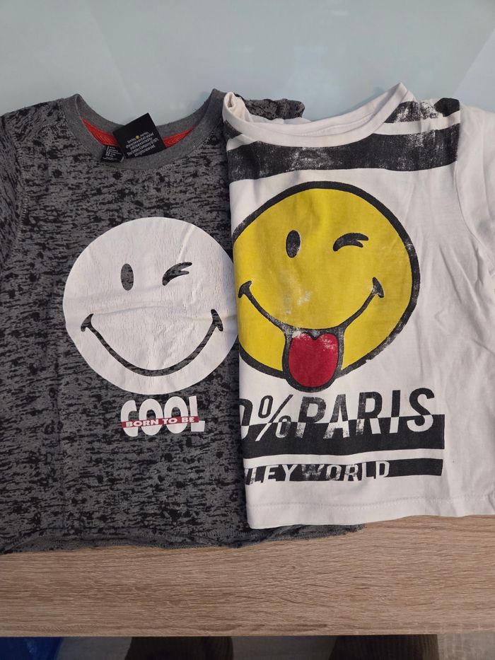 T-shirt Smiley World 10 Ans - NEUF Avec étiquette - Garçon, Motif Graphique