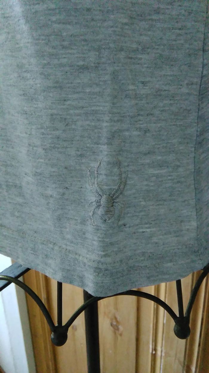 T-shirt gris chiné manches longues - photo numéro 6