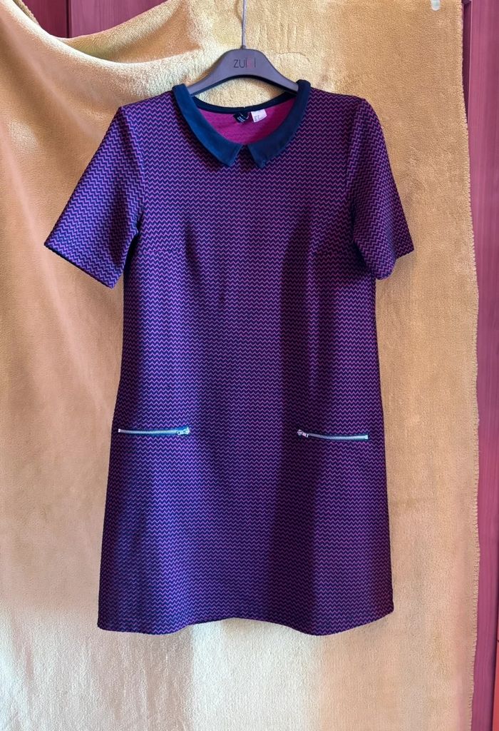 Robe à manches courtes pour femme