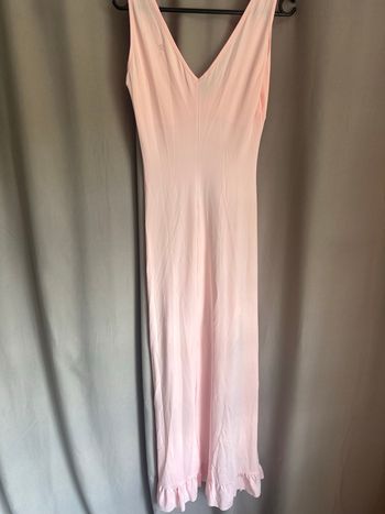 Robe rose longue classe 