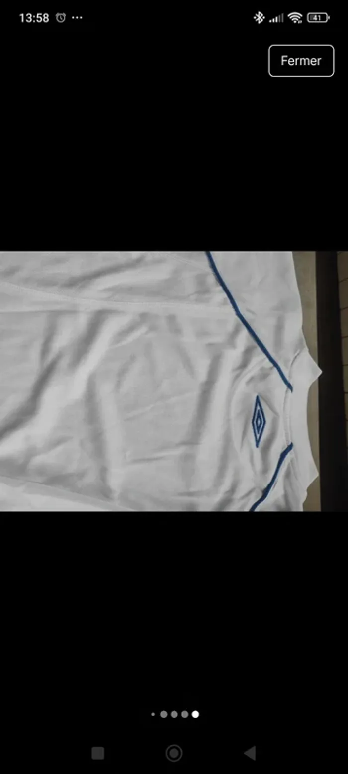 Tee shirt de foot manches longues Umbro 10 ans - photo numéro 3