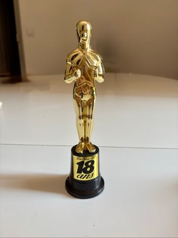 Statuette doré « La star des 18 ans »