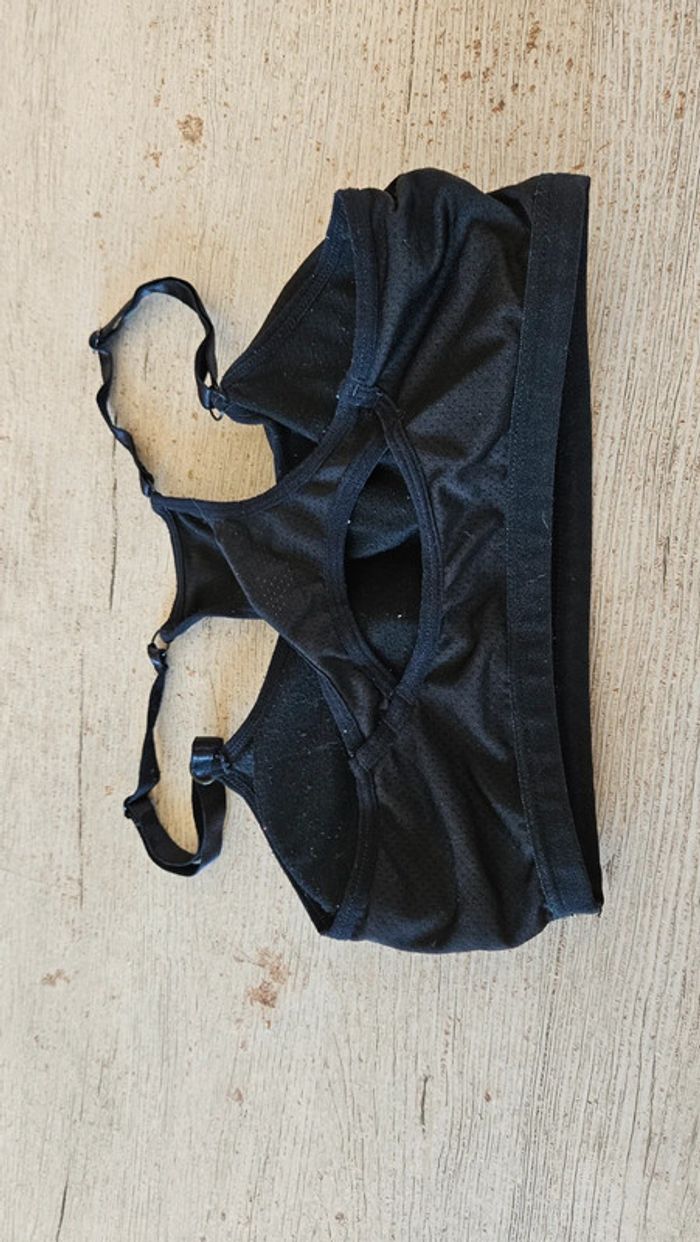 Brassière de sport rembourrée, noire, taille S - photo numéro 3