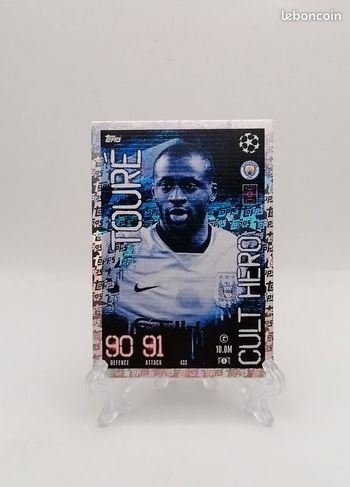 Carte Topps Match Attax 2023-24 CULT HERO Touré n°433 MANCHESTER CITY.