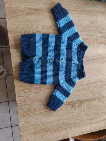 Gilet tricot laine maison
