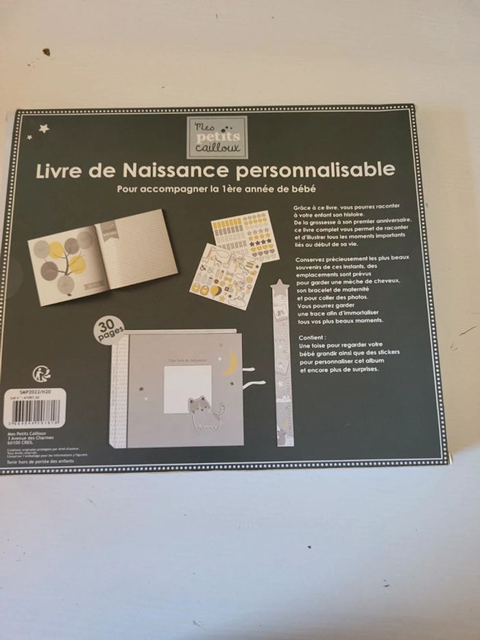 Livre de naissance personnalisable neuf - photo numéro 2